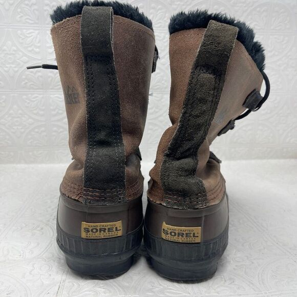 Sorel badger leather winter snow duck boots Sz13 main image 4